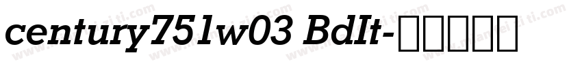 century751w03 BdIt字体转换